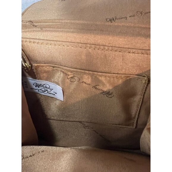 Vintage Whiting & Davis Gold Mesh Metallic Envelope Crossbody Bag  Sequin 60s - Picture 7 of 7